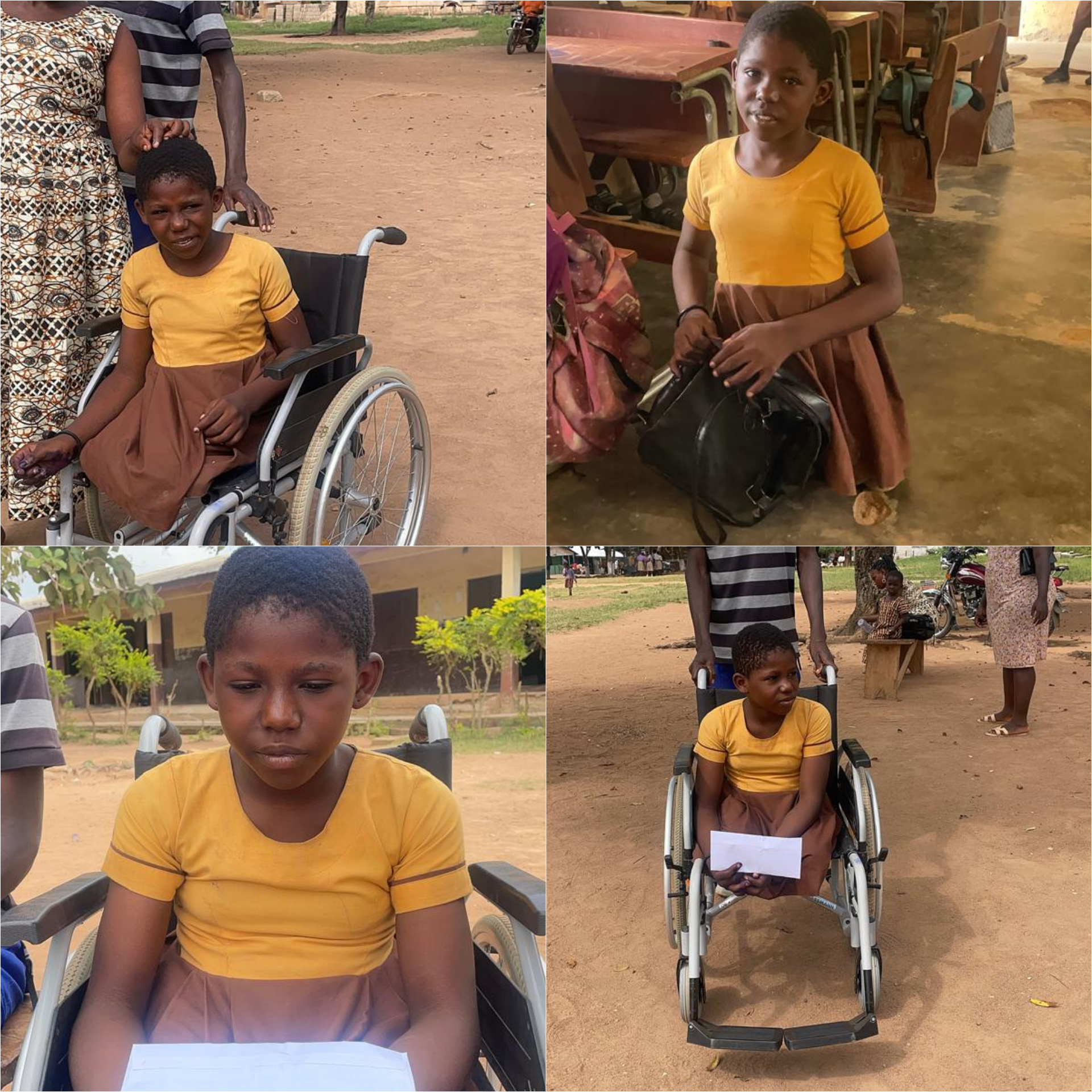 Kofi Job Foundation Donates Wheelchair to 10-Year-Old Girl Born Without Legs
