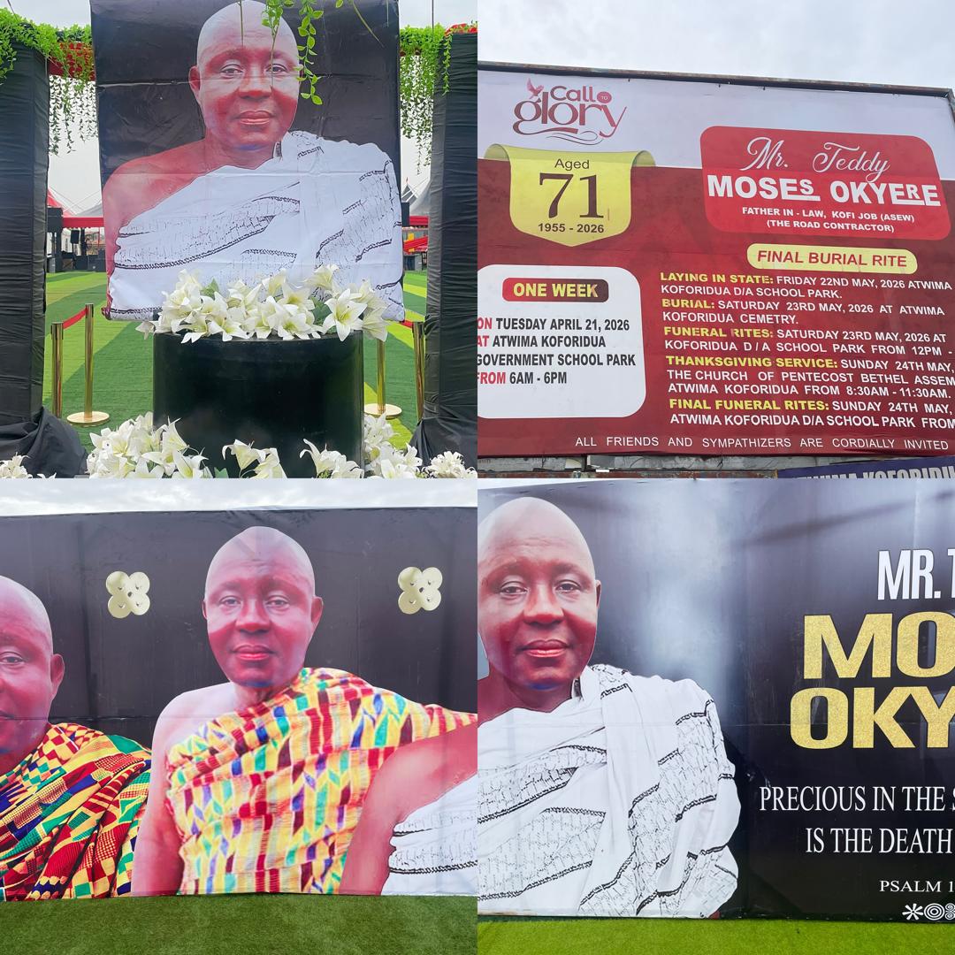 Atwima Koforidua Aduana Family Sets May 23 for Final Funeral Rites of Late Teddy Moses Okyere