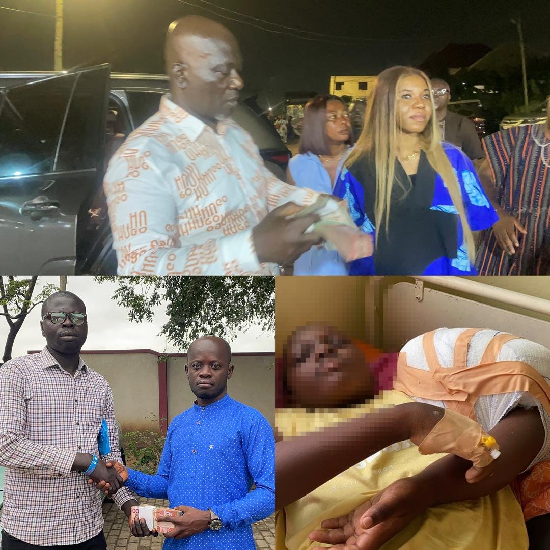 Kofi Job, Wife Donate GH¢37,500 To Fund Surgery of Partially Blind Patient And One Other